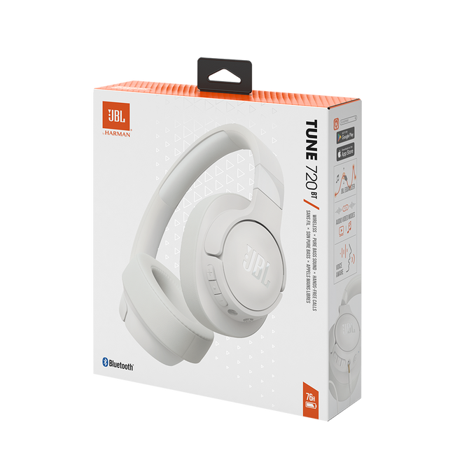 JBL Tune 720BT - White - Wireless over-ear headphones - Detailshot 10 image number null