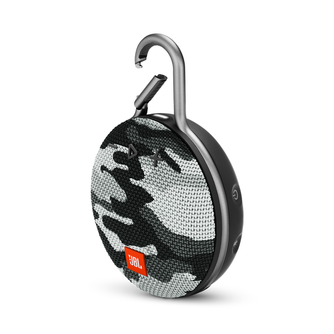 JBL Clip 3 - Black/White Camouflage - Portable Bluetooth® speaker - Detailshot 3 image number null