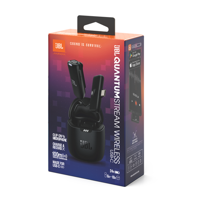 JBL Quantum Stream Wireless USB-C | Tragbares kabelloses Streaming-Mikrofon