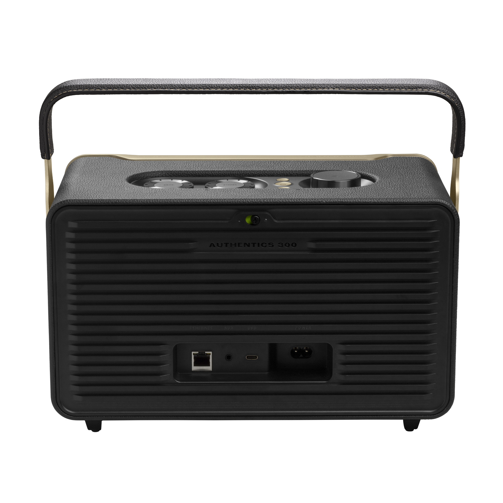 CREATE Retro Bluetooth Lautsprecher | 40W, Bis 5h Laufzeit | Mit Trageriemen, Cremeweiß