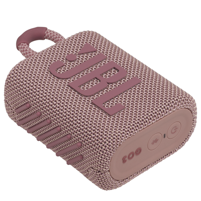 JBL Go 3 - Pink - Portable Waterproof Speaker - Detailshot 3 image number null