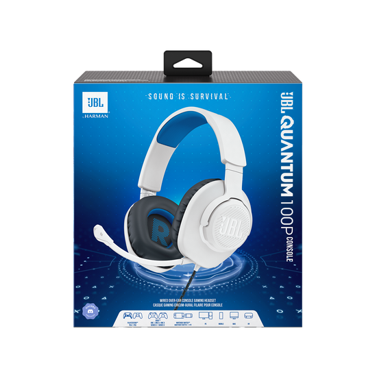JBL Quantum 100P Console Kabelgebundenes Over Ear Gaming Headset mit abnehmbarem Mikrofon