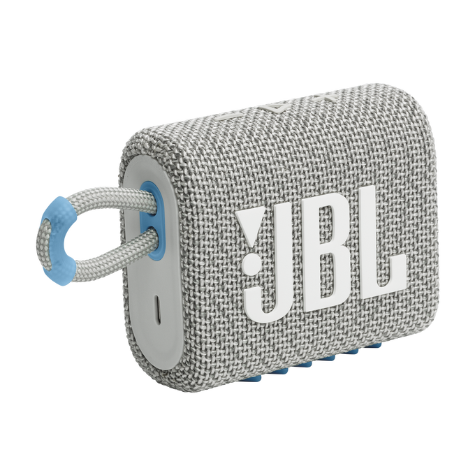 JBL Go 3 Eco - White - Ultra-portable Waterproof Speaker - Detailshot 1 image number null