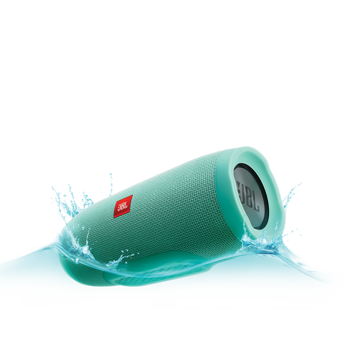 JBL Charge 3 - Teal - Full-featured waterproof portable speaker with high-capacity battery to charge your devices - Hero image number null