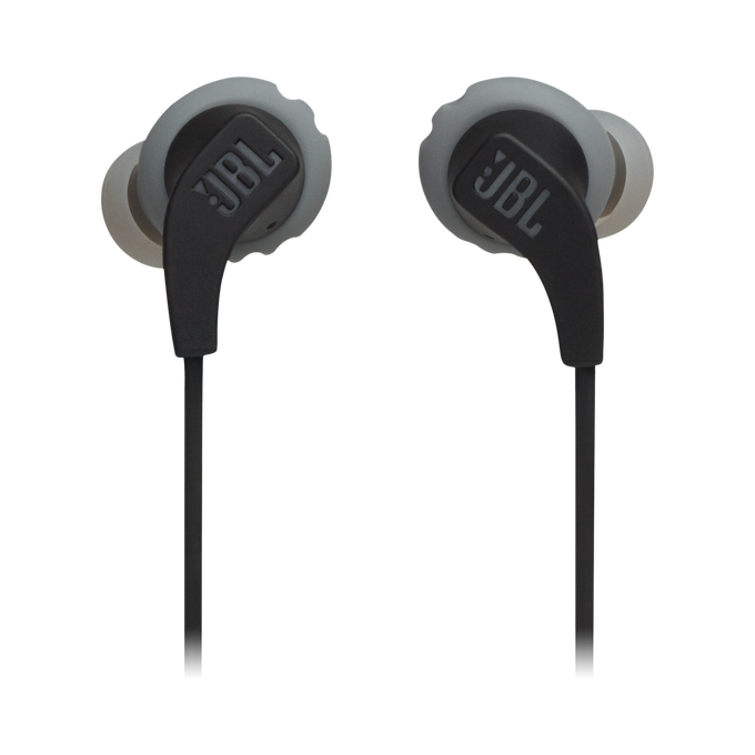 JBL Endurance RUNBT - Black - Sweatproof Wireless In-Ear Sport Headphones - Front image number null