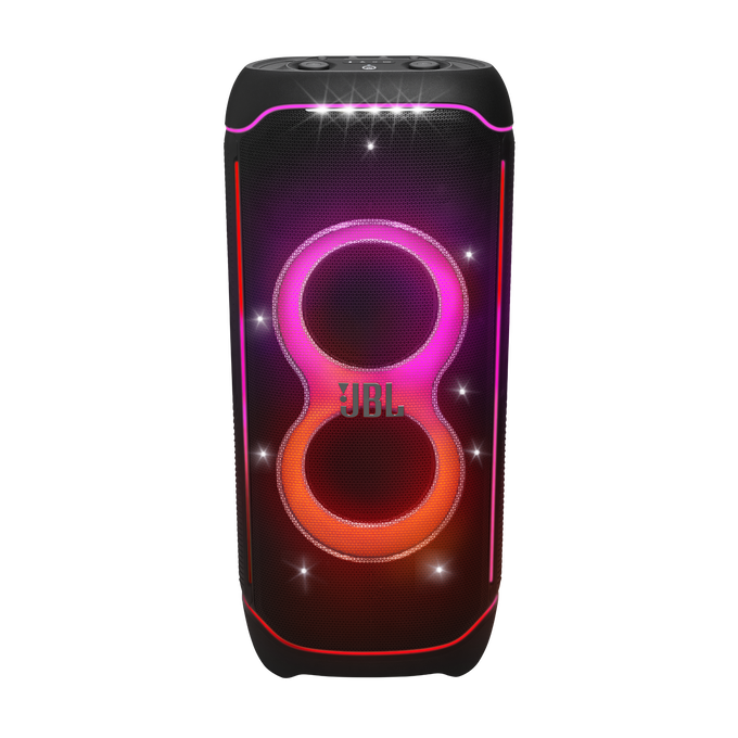JBL PartyBox Ultimate - Black - Massive party speaker with powerful sound, multi-dimensional lightshow, and splashproof design. - Front image number null