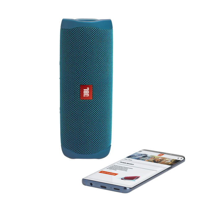 JBL Flip 5 Eco edition - Ocean Blue - Portable Speaker - Eco edition - Detailshot 1 image number null