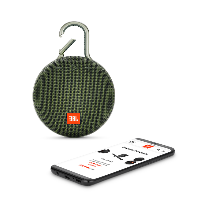 JBL Clip 3 - Forest Green - Portable Bluetooth® speaker - Detailshot 1 image number null