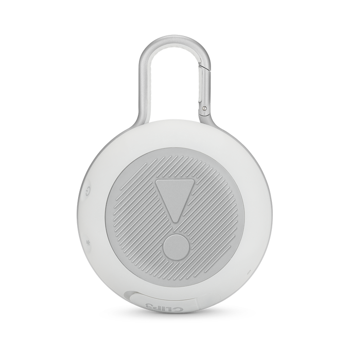 JBL Clip 3 - Steel White - Portable Bluetooth® speaker - Back image number null