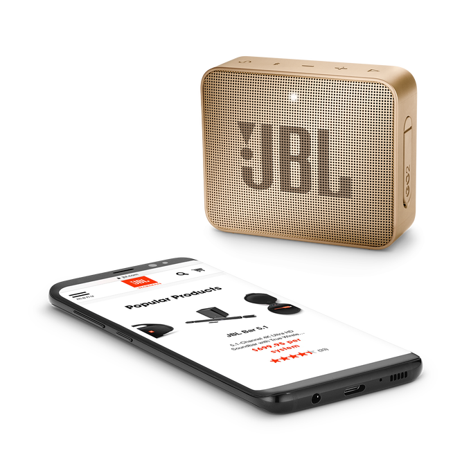 JBL Go 2 - Pearl Champagne - Portable Bluetooth speaker - Detailshot 3 image number null