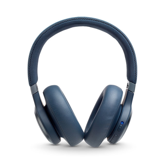 JBL Live 650BTNC - Blue - Wireless Over-Ear Noise-Cancelling Headphones - Front image number null