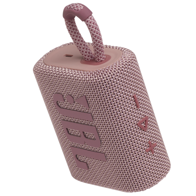 JBL Go 3 - Pink - Portable Waterproof Speaker - Detailshot 2 image number null