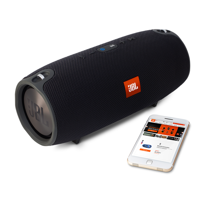 JBL Xtreme - Black - Splashproof portable speaker with ultra-powerful performance - Detailshot 4 image number null