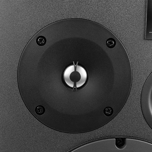 19-mm-Titan-Hochtonkalotte mit Wellenleiter mit akustischer Linse.