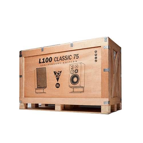 L100 Classic 75 Das gesamte System wird in einer speziell gefertigten Holzkiste geliefert. - Image